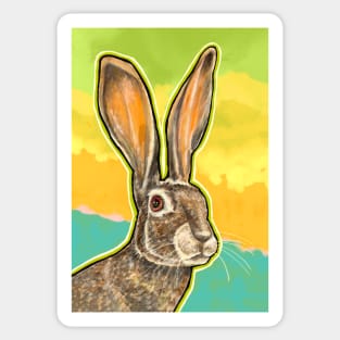 CANDID CRITTERS Jackrabbit Sticker